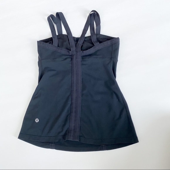 Lululemon Size 6 Black Strappy Dance Tank - Picture 3 of 6